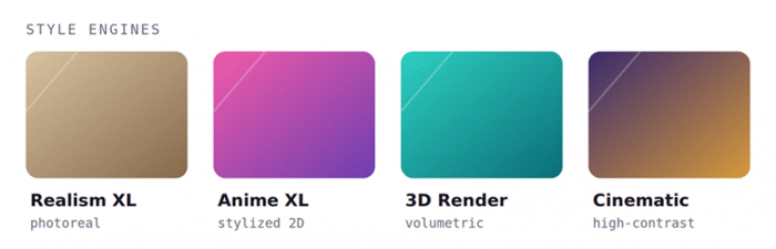 Title: The style range: fifteen-plus versioned engines, with anime and photoreal the most praised. - Description: The style range: fifteen-plus versioned engines, with anime and photoreal the most praised.