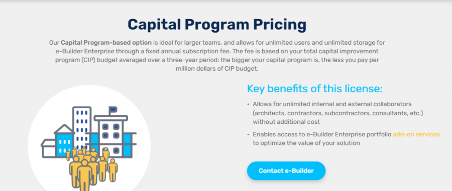 eBuilder Pricing