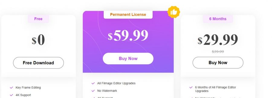 Filmage Screen Pricing