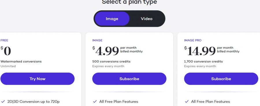 Immersity AI Pricing