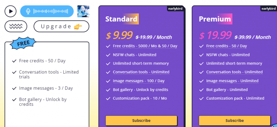 Joyland AI Pricing