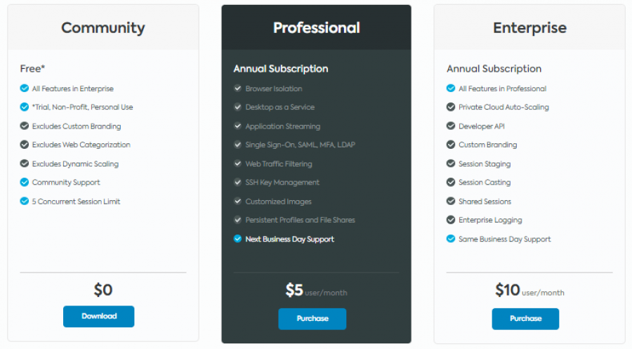 Kasm Server Pricing