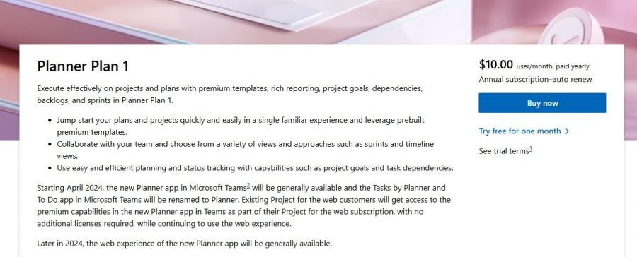 Microsoft Project Pricing