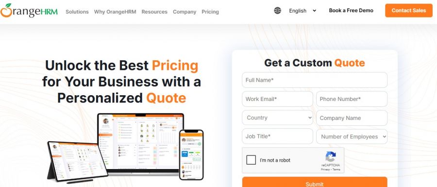 OrangeHRM ai Pricing