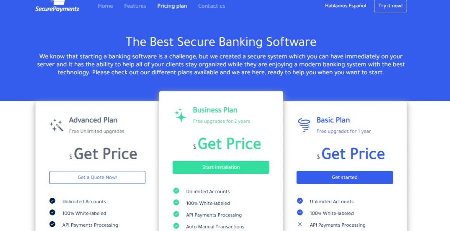 SecurePaymentz Pricing