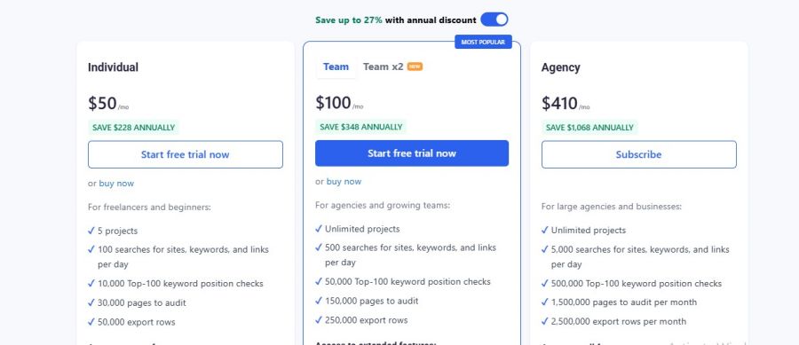 Serpstat Pricing