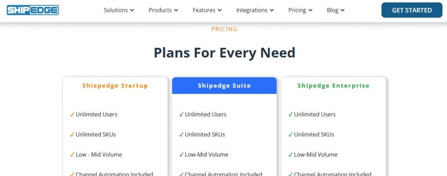 Shipedge Pricing