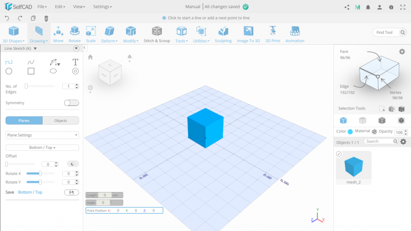 SelfCAD 3D Modelling Perspective